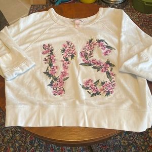 GUC. Victoria’s Secret sweatshirt.